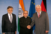 Dr. Luís Amado, Pranab Mukherjee, Dr. Frank-Walter Steinmeier